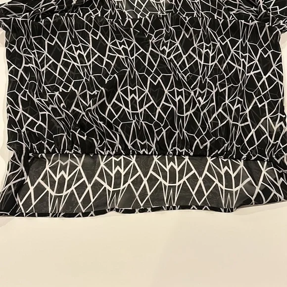 Bisou Bisou Sheer Blouse L - Picture 4 of 6